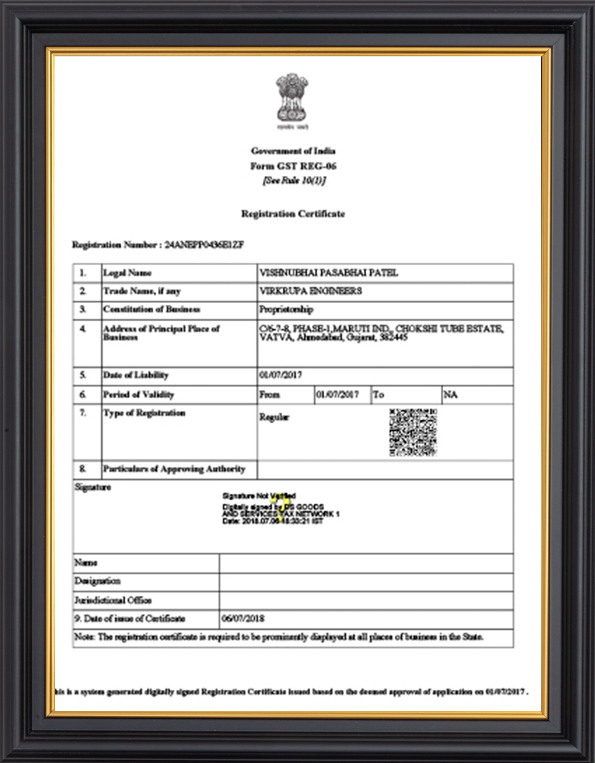 GST Certificate