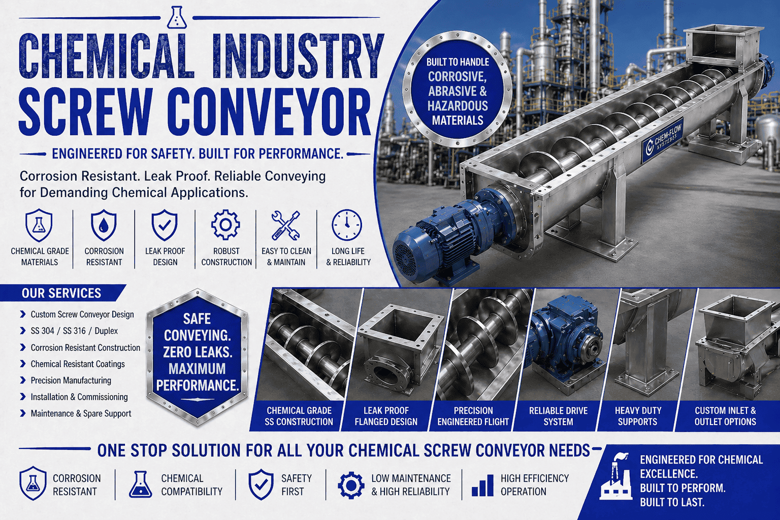 Chemical Industry Screw Conveyor