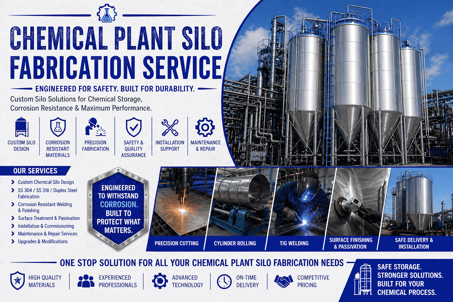 Chemical Plant Silo Fabrication Service